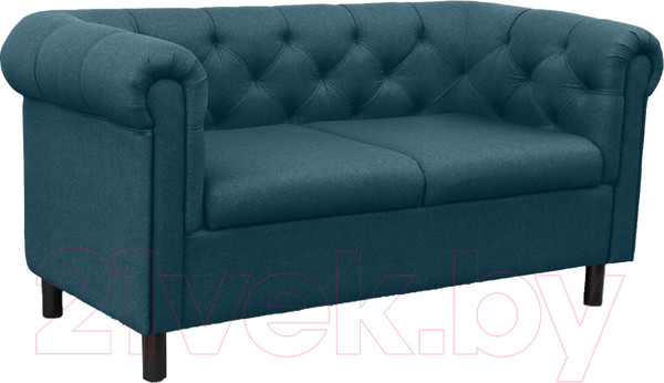 Изображение товара Диван Brioli Винчестер двухместный (J17/темно-синий)