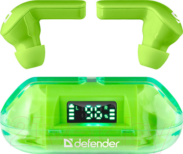 Изображение товара Беспроводные наушники Defender Twins 916 / 63917 (зеленый)