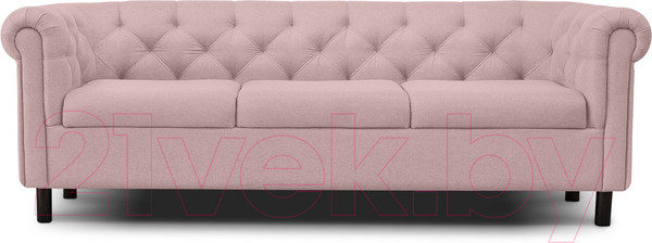 Изображение товара Диван Brioli Винчестер трехместный (J11/розовый)