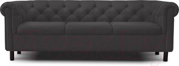 Изображение товара Диван Brioli Винчестер трехместный (J22/графит)