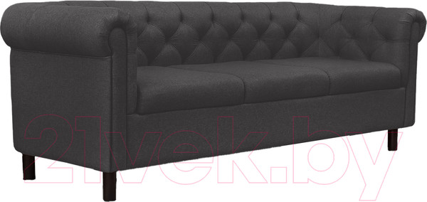 Изображение товара Диван Brioli Винчестер трехместный (J22/графит)