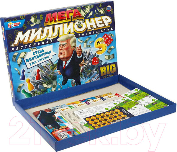 Изображение товара Настольная игра Умные игры МЕГА-миллионер. МЕГА-ходилка / 4680107994240