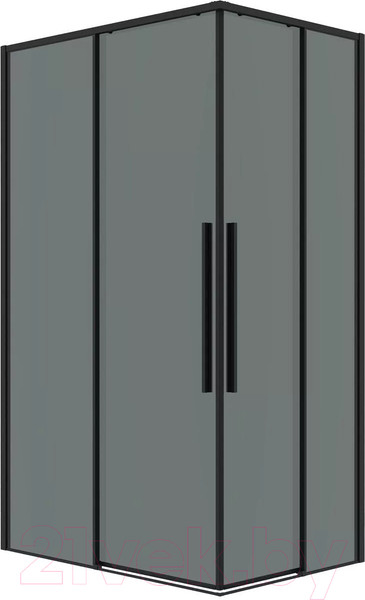 Изображение товара Душевая дверь Grossman Galaxy 90x195 / 1/2.K33.01.90.21.10 (черный матовый/тонированное стекло)