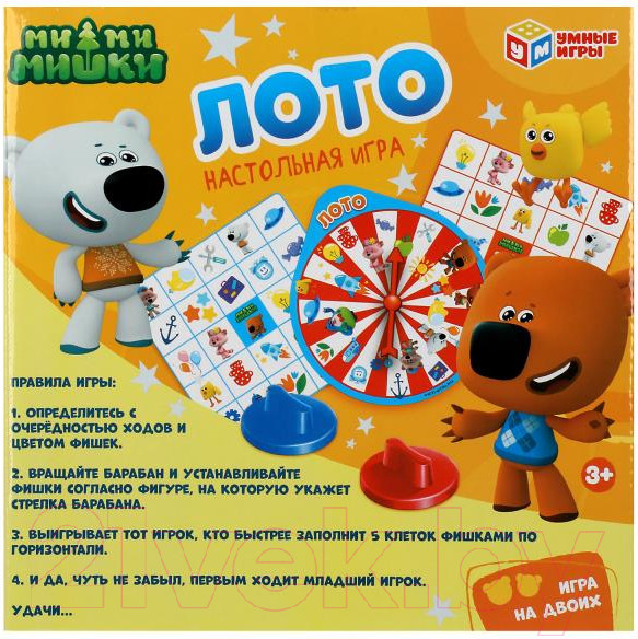 Изображение товара Развивающая игра Умные игры Ми-ми-мишки лото / B1897766-R2