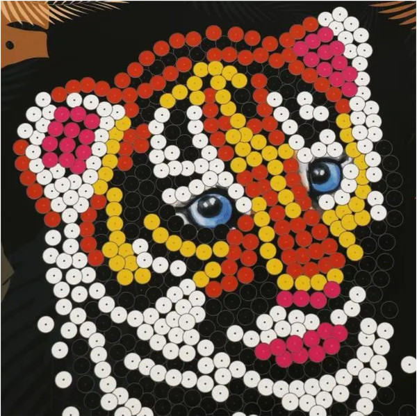 Изображение товара Набор для творчества MultiArt Пайеток с гвоздиками тигренок / SEQPIC-MA-TI 