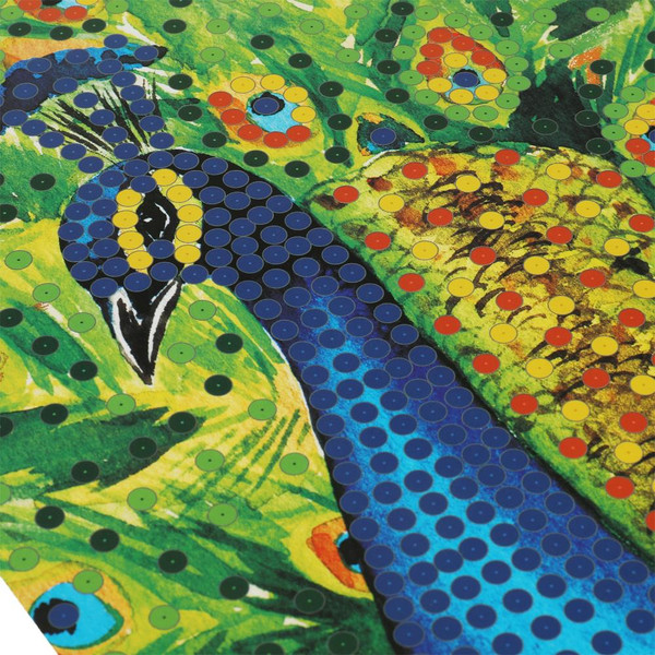 Изображение товара Набор для творчества MultiArt Картина из пайеток с гвоздиками павлин / SEQPIC-MA-PE