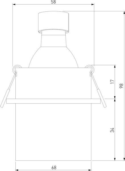 Изображение товара Точечный светильник Elektrostandard 25004/01 GU10 (черный)