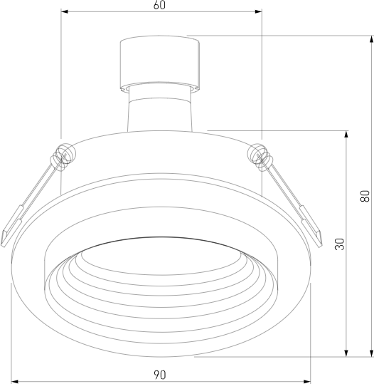 Изображение товара Точечный светильник Elektrostandard 25007/01 GU10 (черный)