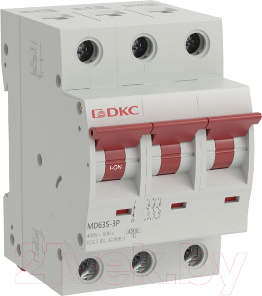 Изображение товара Выключатель автоматический DKC Yon Max MD63S 3P 16A C 4.5kA