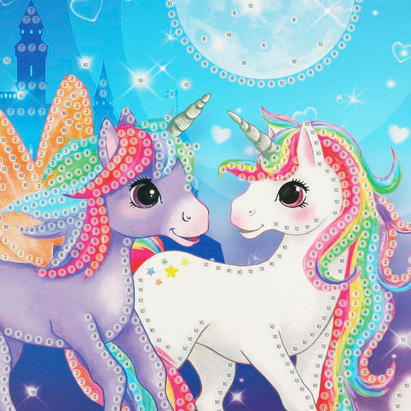 Изображение товара Набор алмазной вышивки MultiArt Милые единороги / AM20X20-UNICI
