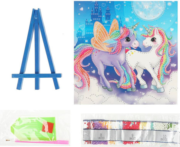 Изображение товара Набор алмазной вышивки MultiArt Милые единороги / AM20X20-UNICI