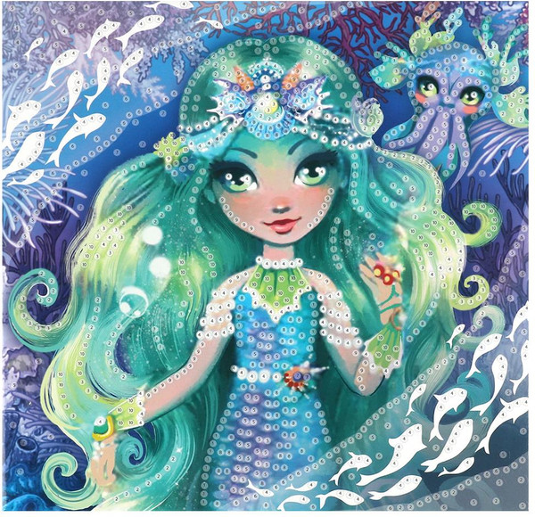 Изображение товара Набор алмазной вышивки MultiArt Цветочная фея / AM20X20-102681