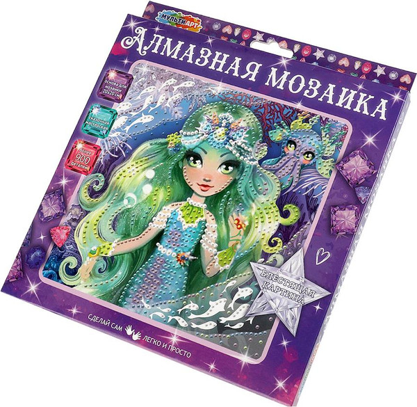 Изображение товара Набор алмазной вышивки MultiArt Цветочная фея / AM20X20-102681