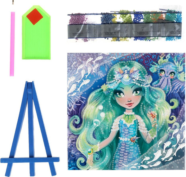 Изображение товара Набор алмазной вышивки MultiArt Цветочная фея / AM20X20-102681