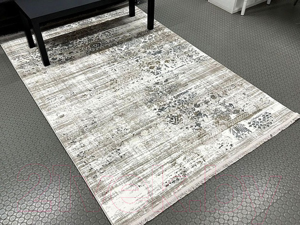Изображение товара Коврик Radjab Carpet Валенсия Прямоугольник S027A / 10570RK (0.8x1.5, Cream/Vizon)