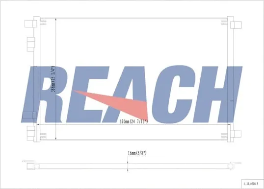 Изображение товара Радиатор кондиционера REACH Cooling 1.30.0500.P