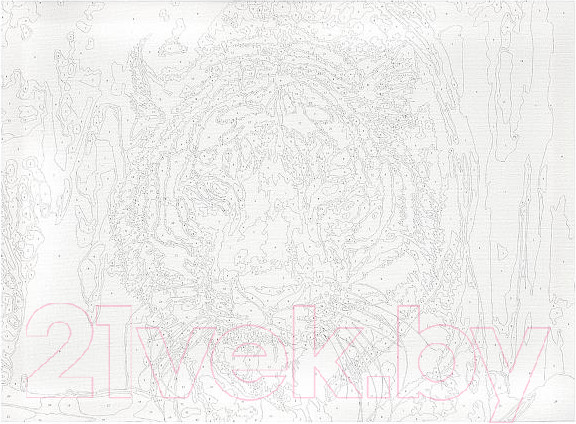 Изображение товара Картина по номерам MultiArt Тигр в снегу / CANV30X40-MULTI24