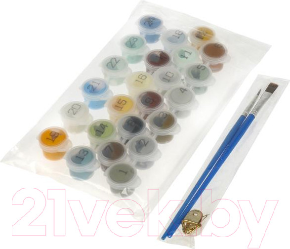 Изображение товара Картина по номерам MultiArt Тигр в снегу / CANV30X40-MULTI24