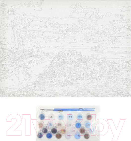 Изображение товара Картина по номерам MultiArt Маяк / CANV30X40-MULTI25 