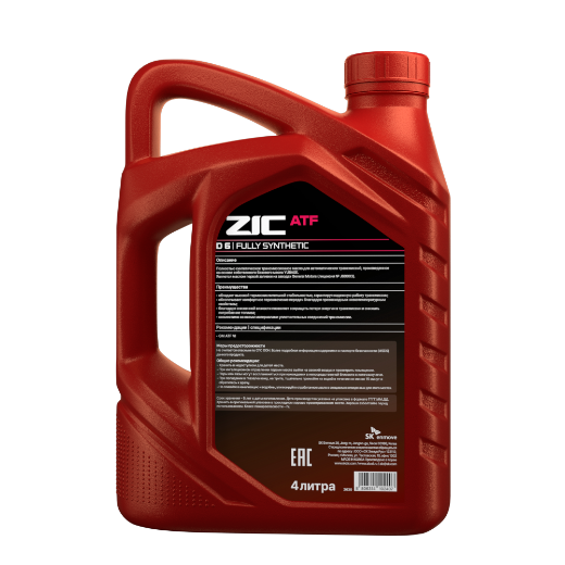 Изображение товара Трансмиссионное масло ZIC ATF Dexron 6 / 162630 (4л)