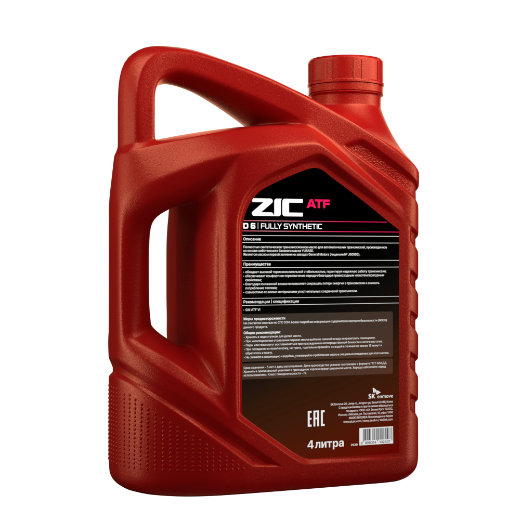 Изображение товара Трансмиссионное масло ZIC ATF Dexron 6 / 162630 (4л)