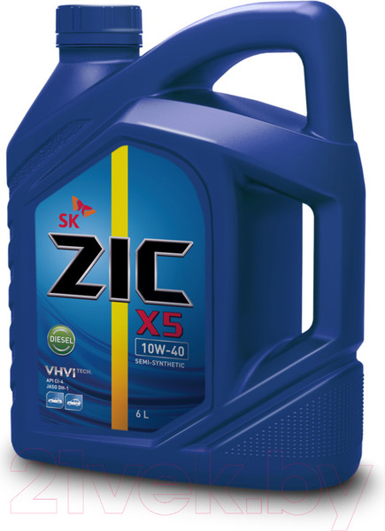 Изображение товара Моторное масло ZIC X5 Diesel 10W40 / 172660 (6л)