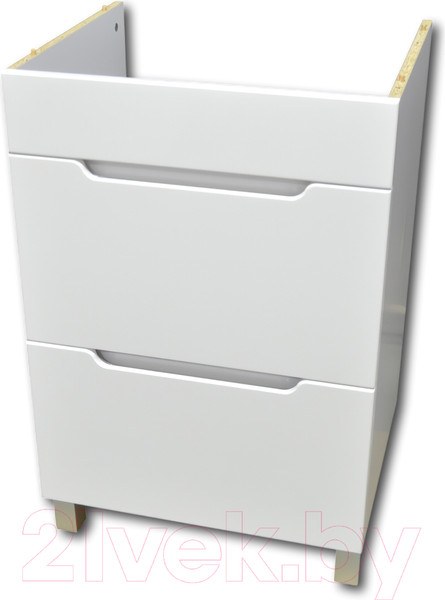 Изображение товара Тумба с умывальником Гамма Р23оФ8-У55 Софт-13055 (правый, бетон серый)