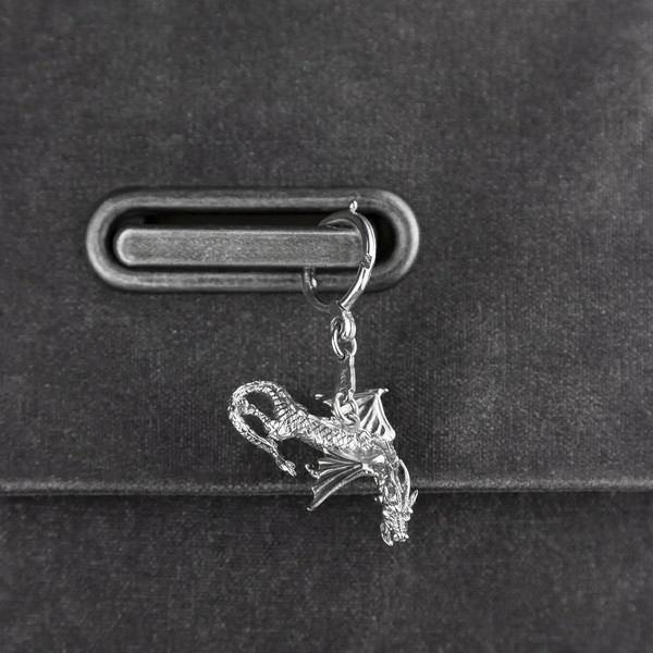 Изображение товара Брелок Кольчугинский мельхиор Дракон / КМ2290БР01