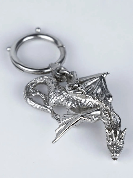 Изображение товара Брелок Кольчугинский мельхиор Дракон / КМ2290БР01