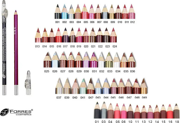 Изображение товара Карандаш для глаз Farres W207-026 с точилкой тон frosted silver (1.7г)