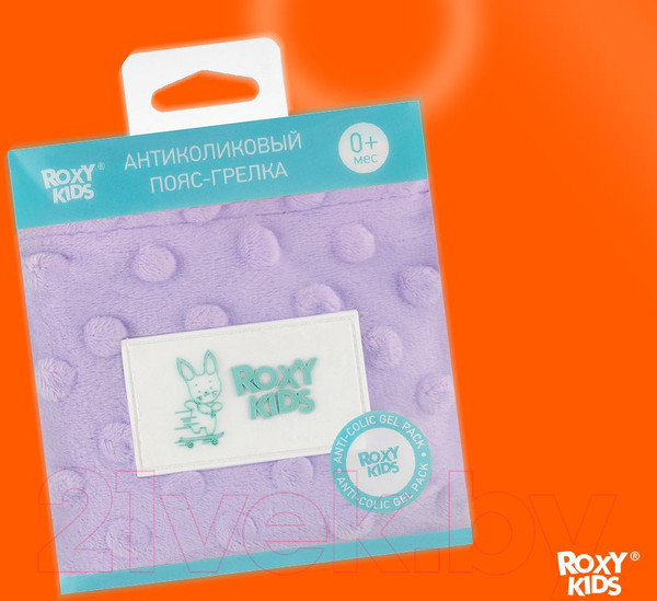Изображение товара Пояс-грелка детская Roxy-Kids Гелевая от коликов / RGP-001-V (лавандовый)