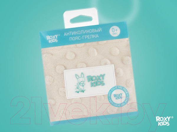 Изображение товара Пояс-грелка детская Roxy-Kids Гелевая от коликов / RGP-001-W (молочный)