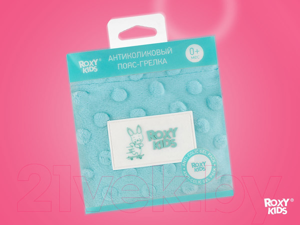 Изображение товара Пояс-грелка детская Roxy-Kids Гелевая от коликов / RGP-001-B (мятный)