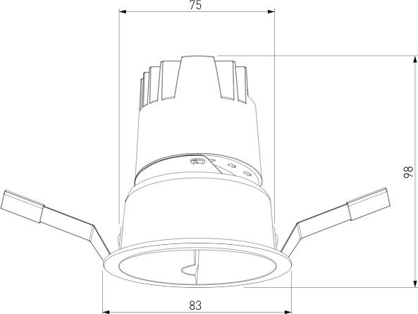 Изображение товара Точечный светильник Elektrostandard Inline 10W 3000K 25090/LED (белый/хром)
