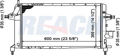 Изображение товара Радиатор системы охлаждения REACH Cooling 1.40.14326.534