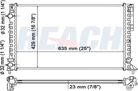 Изображение товара Радиатор системы охлаждения REACH Cooling 1.40.14670.523