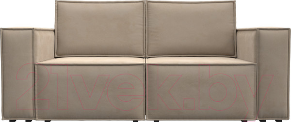 Изображение товара Диван Лига Диванов Куба мини / 121871 (велюр бежевый)