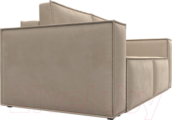 Изображение товара Диван Лига Диванов Куба мини / 121871 (велюр бежевый)
