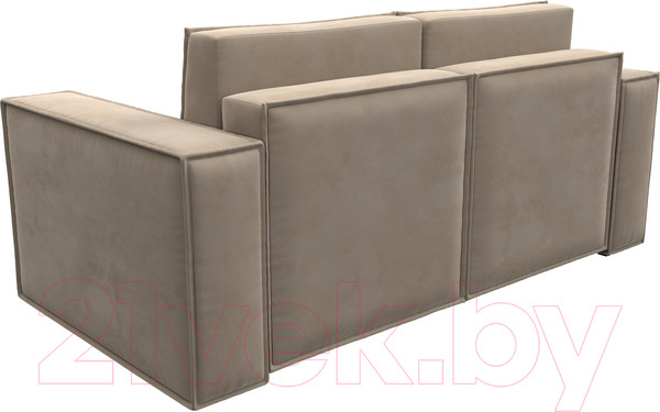 Изображение товара Диван Лига Диванов Куба мини / 121871 (велюр бежевый)