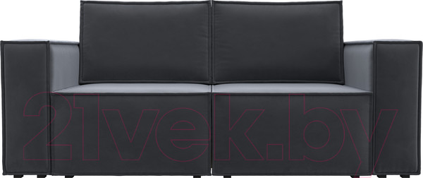 Изображение товара Диван Лига Диванов Куба мини / 121875 (велюр серый)