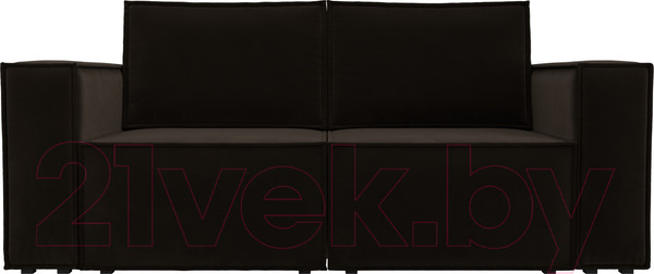 Изображение товара Диван Лига Диванов Куба мини / 121881 (микровельвет коричневый)