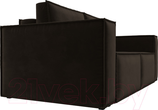 Изображение товара Диван Лига Диванов Куба мини / 121881 (микровельвет коричневый)