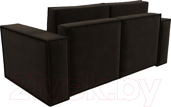 Изображение товара Диван Лига Диванов Куба мини / 121881 (микровельвет коричневый)