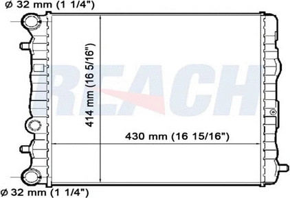 Изображение товара Радиатор системы охлаждения REACH Cooling 1.40.14859.523