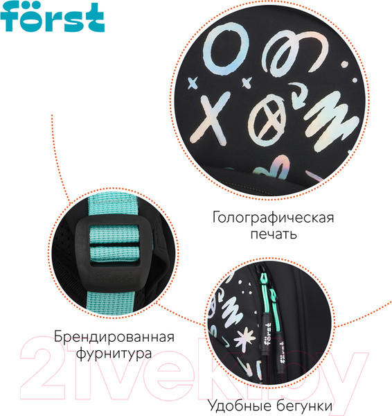 Изображение товара Школьный рюкзак Forst F-Comfy. Positive energy / FT-RS-092401