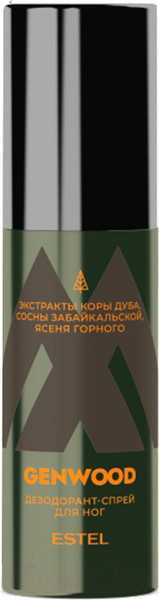 Изображение товара Дезодорант для ног Estel Alpha Genwood Дезодорант-спрей (100мл)