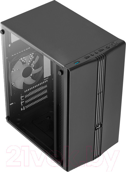 Изображение товара Корпус для компьютера AeroCool EVO MINI-G-BK-V1 (без БП, черный)