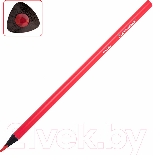 Изображение товара Набор цветных карандашей Brauberg Neon / 181852 (12цв)