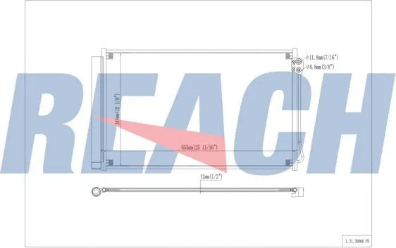 Изображение товара Радиатор кондиционера REACH Cooling 1.31.30066.PD