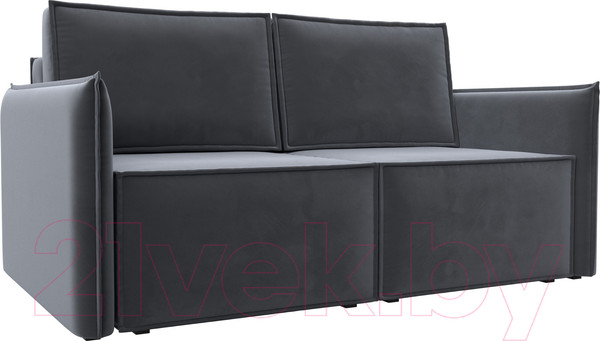 Изображение товара Диван Лига Диванов Либерти мини / 121898 (велюр серый)